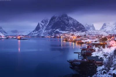 Ледяной мир: Фотографии зимних фьордов с разными форматами загрузки