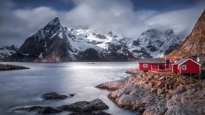 Зимний фотоальбом: Фьорды Норвегии в разнообразных размерах