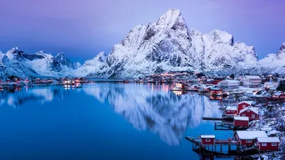 Ледяные моменты: Норвежские фьорды в формате WebP для скачивания