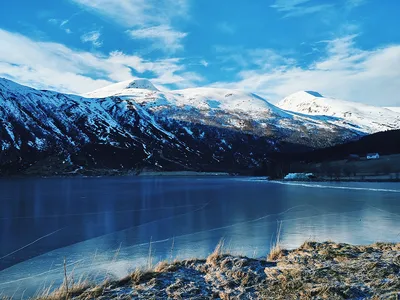 Зимняя симфония: Фотографии Норвежских фьордов в PNG формате