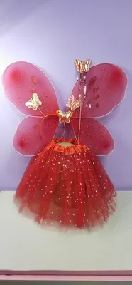 Фотография бабочки в новогоднем костюме