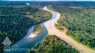 Фотография реки Обь - живописный пейзаж