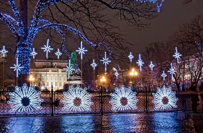 Новогодний восторг: Фотографии Санкт-Петербурга в разных форматах