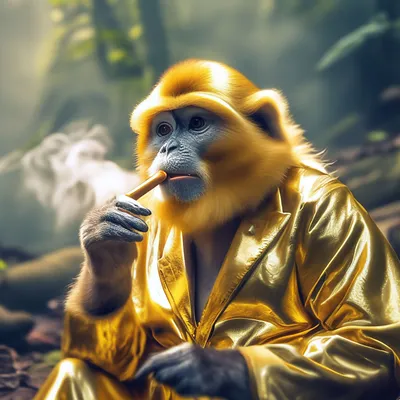 HD фото обезьян с сигаретой: Полный выбор размеров для скачивания