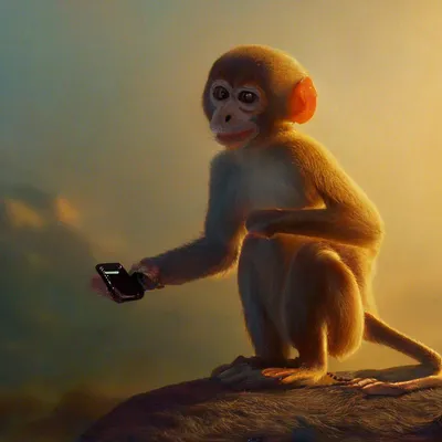 Фото обезьяны с телефоном: Полезные факты и HD изображение