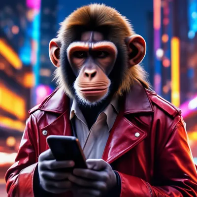 Новый уровень обезьяньей эволюции: мастерство смартфона на ладони