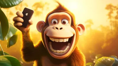 Тайны обезьяньего интернета: фотографии из зоопарка