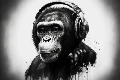 Фотография обезьяны в стиле арт: уникальный взгляд