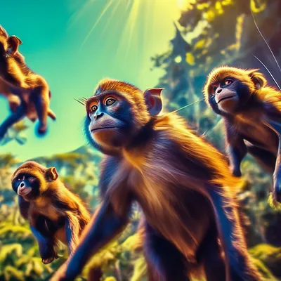 Фотообои с обезьянами: Скачай бесплатно в любом формате