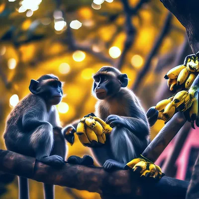 Игривые моменты: обезьяны на фотографиях