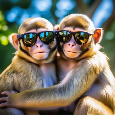 Обаятельные обезьяны: милые кадры природы