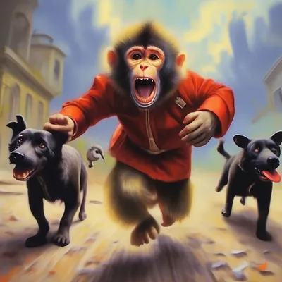 Картинка обезьян на телефон