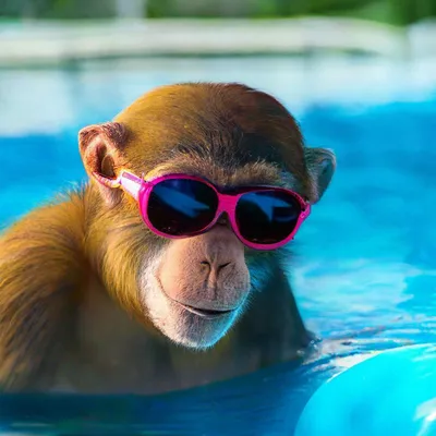 Фотографии обезьян в очках: Бесплатные обои на телефон