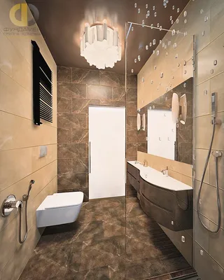 Изображение облицовки плиткой ванной комнаты в 4K