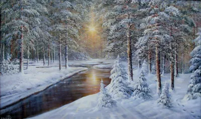 Обложки зимних картин: выбери свой формат и размер