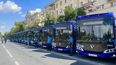 Фото общественного транспорта в Астрахани