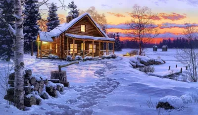 Очень красивая зима фотографии