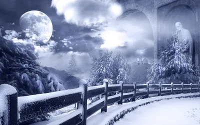 Зимний кинематограф: Очень красивая зима в формате PNG