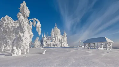 Зимний фотоколлаж: Красивая зима в формате PNG