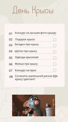 Картинка с модными нарядами для крыс - только самая актуальная одежда