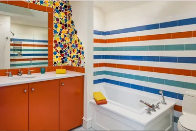 Фотообзор: стильные ванные комнаты с однотонной плиткой