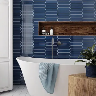 Фотографии ванных комнат с разноцветной плиткой