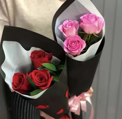 Изображение букета из роз с эффектом блика