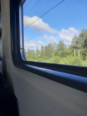 Окно поезда  фото