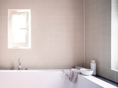 Фото окрашенных стен в ванной комнате - нежные оттенки и пастельные тона