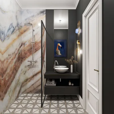 Фото окрашенных стен в ванной комнате - функциональные решения