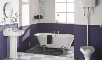 Интересные комбинации цветов для окрашенных стен в ванной комнате
