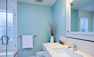 Фото окрашенных стен в ванной комнате в формате PNG
