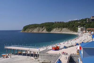 Фото пляжа Ольгинка в формате 4K