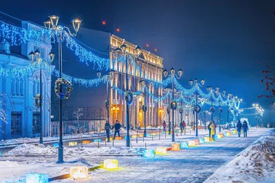 Зимний сказочный пейзаж Омска: Выберите свой формат