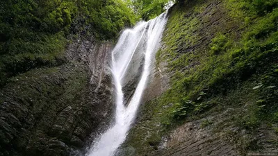 Уникальные кадры Ореховского водопада в Сочи