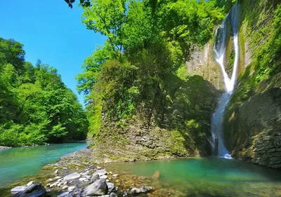 Ореховский водопад Сочи: Великолепные фото в 4K разрешении