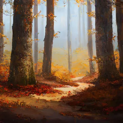 Завораживающая красота осеннего леса: высококачественные фотографии