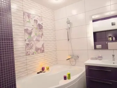 Фото отделки маленькой ванной комнаты плиткой с разными стилями