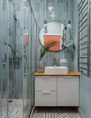 Примеры дизайна маленькой ванной комнаты с использованием плитки (фото)