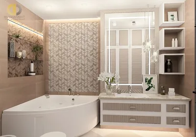 Как использовать плитку для визуального увеличения маленькой ванной комнаты (фото)