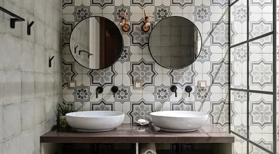 Фото отделки стен в ванной: винтажный стиль и ретро-дизайн