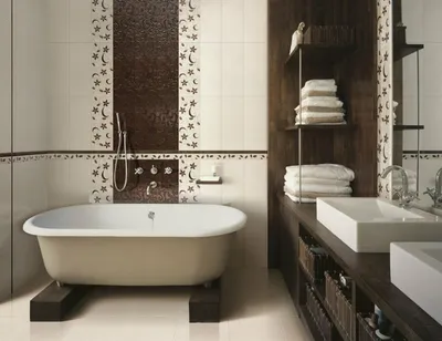 Вдохновение для отделки стен в ванной: фотографии