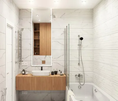 Вдохновение для отделки ванной комнаты: фото с кафельной плиткой