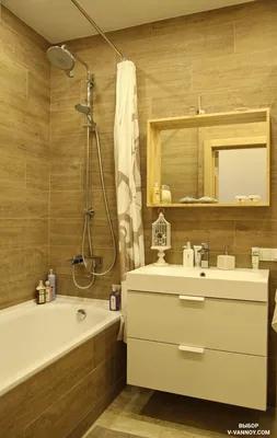 Фото ванной комнаты с кафельной отделкой и функциональным дизайном