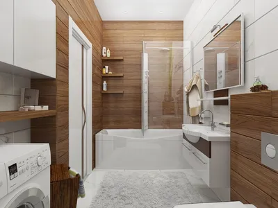 Фото ванной комнаты с кафельной отделкой и различными вариантами освещения