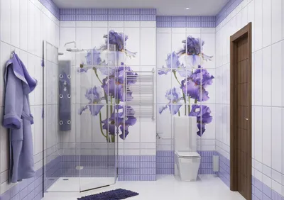 Фото ванной комнаты с пластиковой отделкой с использованием разных материалов