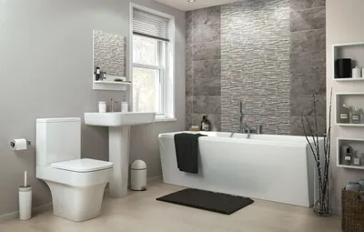 9) Фото ванной комнаты с плиткой в Full HD качестве