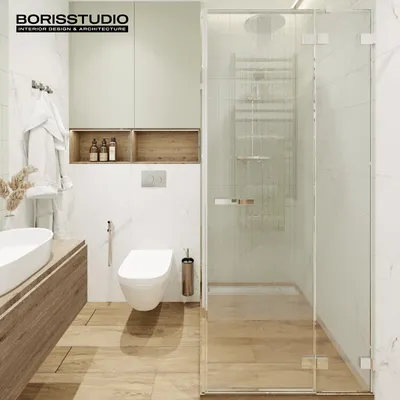 Фото ванной комнаты с душевой кабиной - варианты отделки