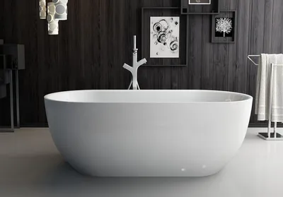 Фото овальной ванны в стильном дизайне