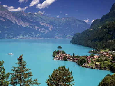 Озеро бриенц швейцарии фотографии